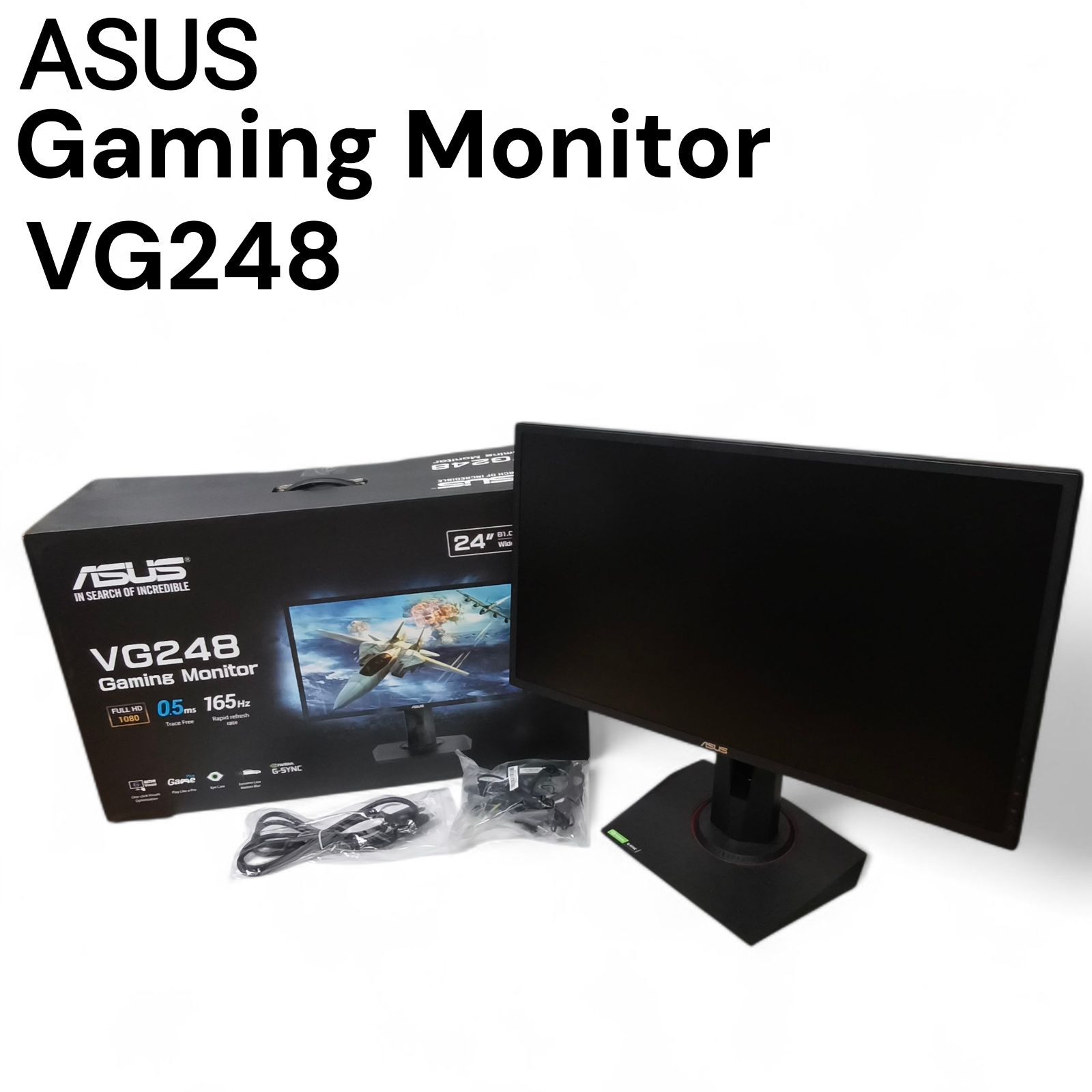 ASUS エイスース Gaming Monitor ゲーミングモニター VG248QG 最大165Hzリフレッシュレート
