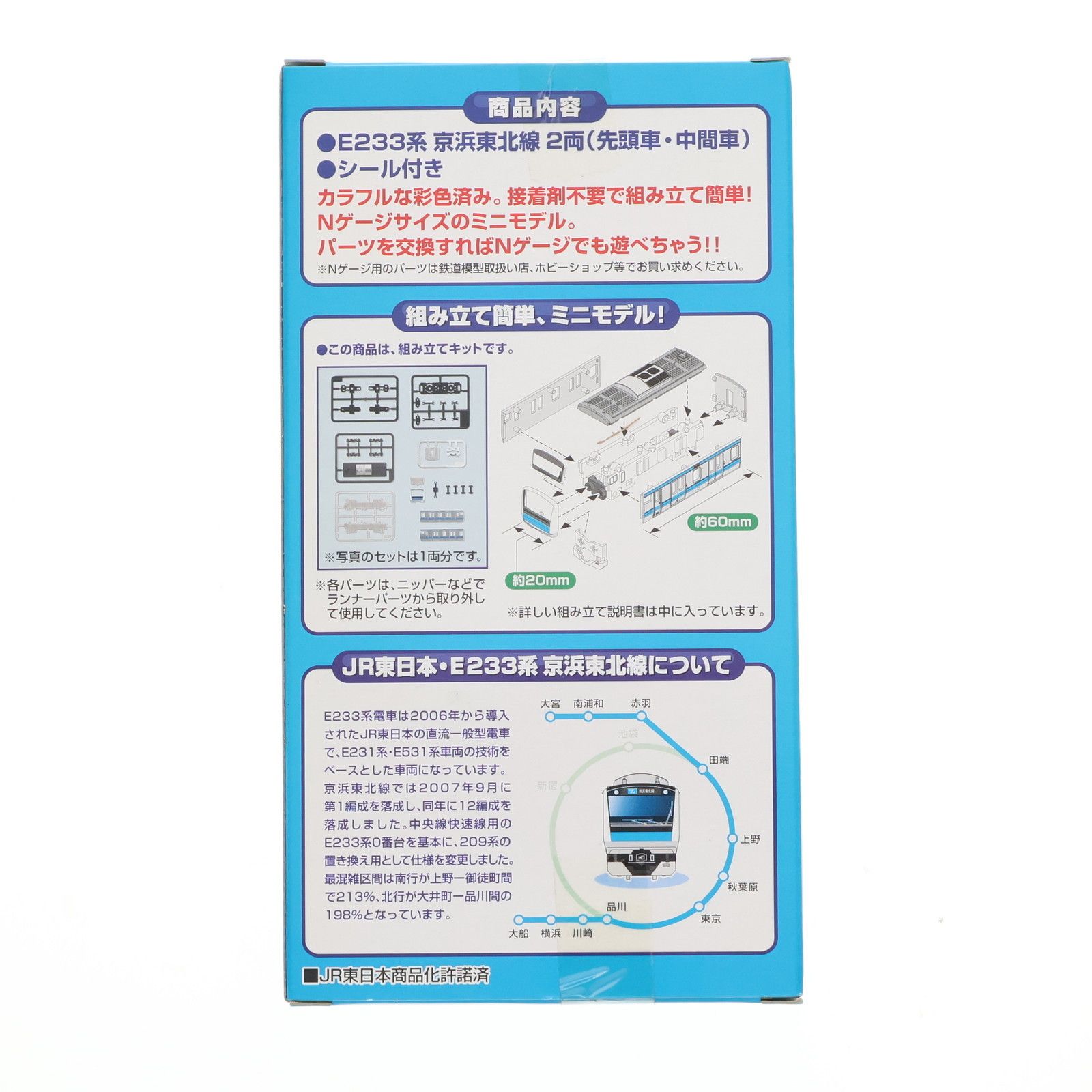 Bトレインショーティー E233系 京浜東北線 2両セット 組み立てキット N