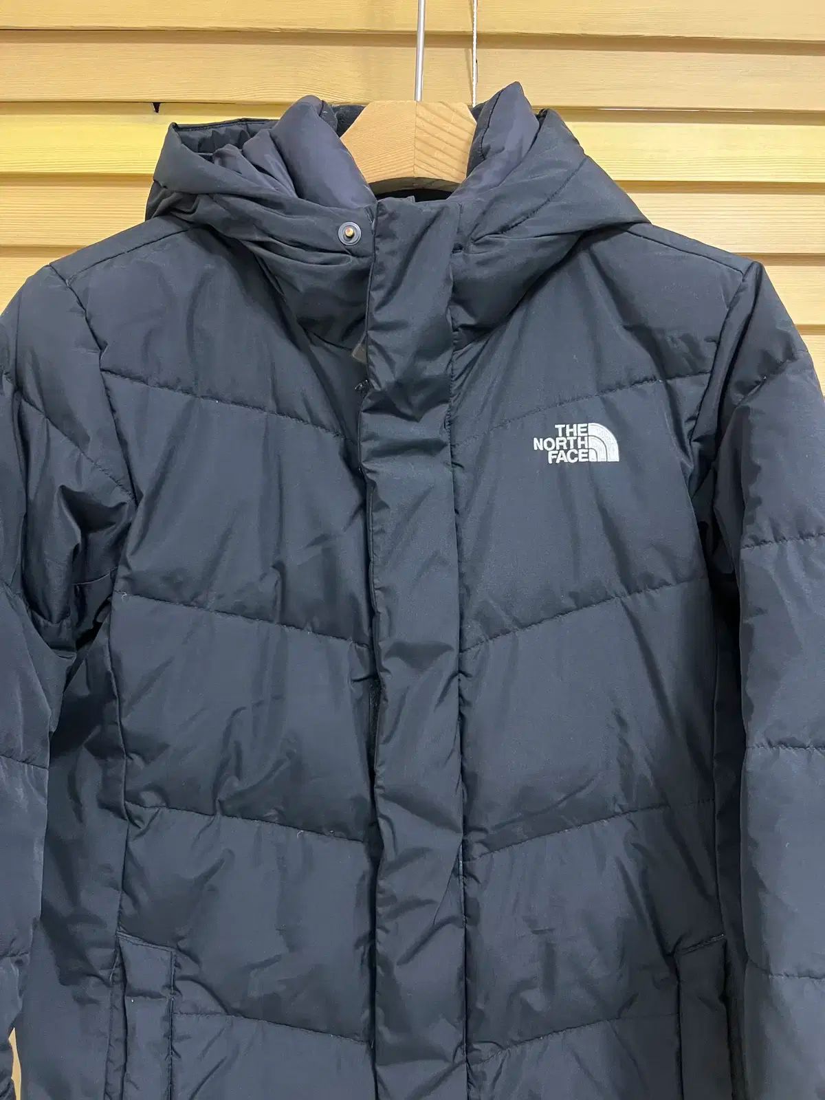 THE NORTH FACE ザ ノース フェイス キッズ ブラック グースダウン ダウンジャケット ロング丈 アウター