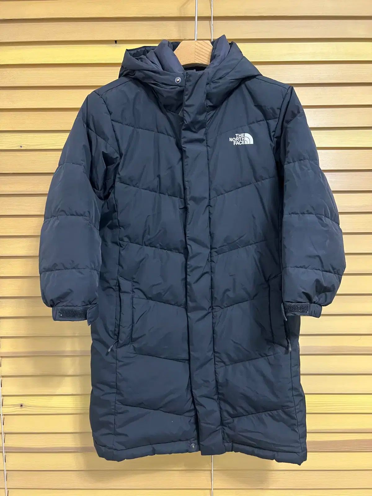 THE NORTH FACE ザ ノース フェイス キッズ ブラック グースダウン ダウンジャケット ロング丈 アウター