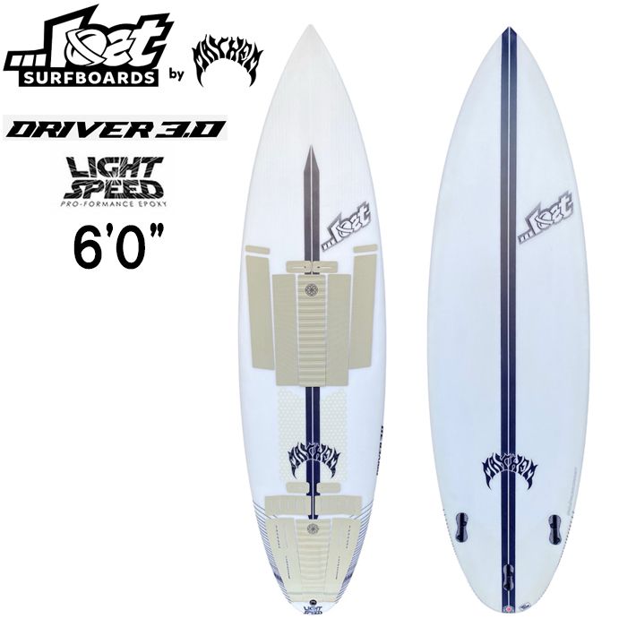 サーフボード 使用状態 A LOSTSURFBOARDS by Mayhem ロストサーフボード DRIVER 3.0 LIGHT SPEED 6’0 FCS2 3FIN 営業所留め配送