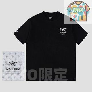  WTO通販 Ayc Teryx PALACE コラボ メタリックシルバープリントTシャツ WTO輸入 ZUN 18 Tシャツ アパレル キャラクターグッズ