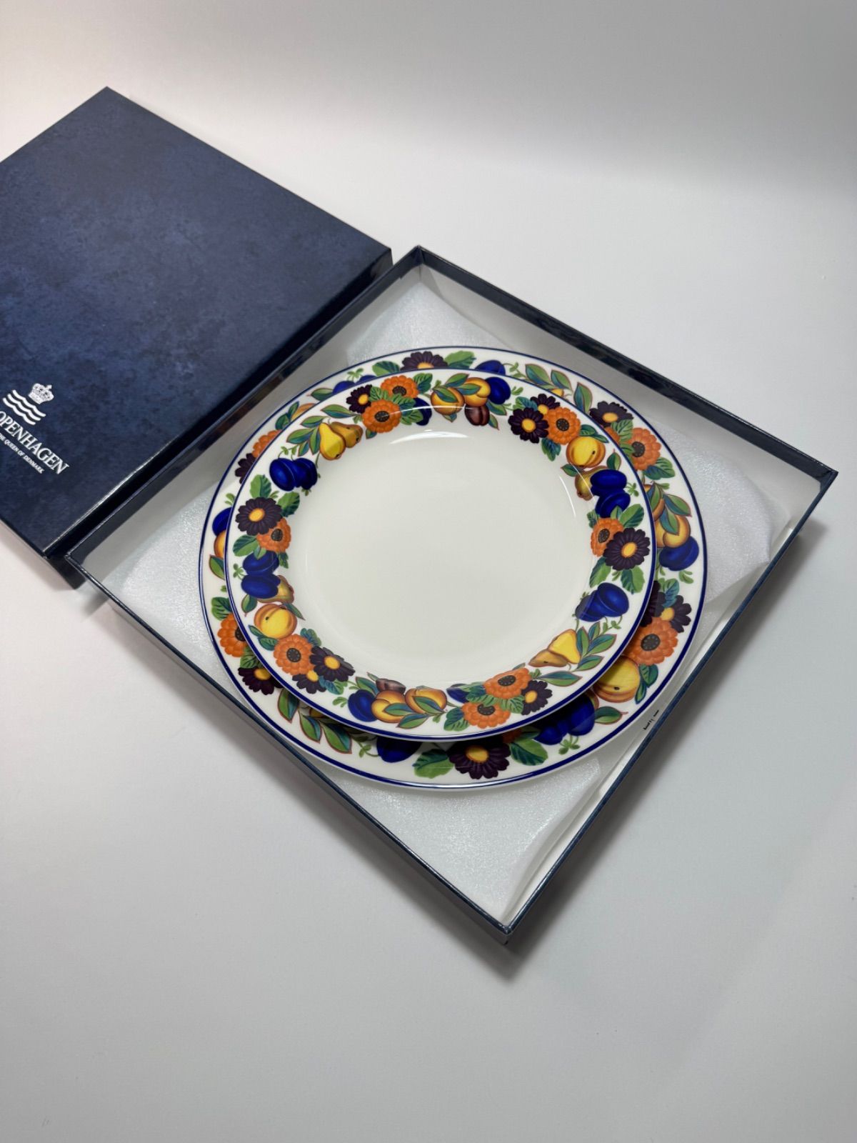 未使用品！ロイヤルコペンハーゲン 「ゴールデンサマー」プレート 大小