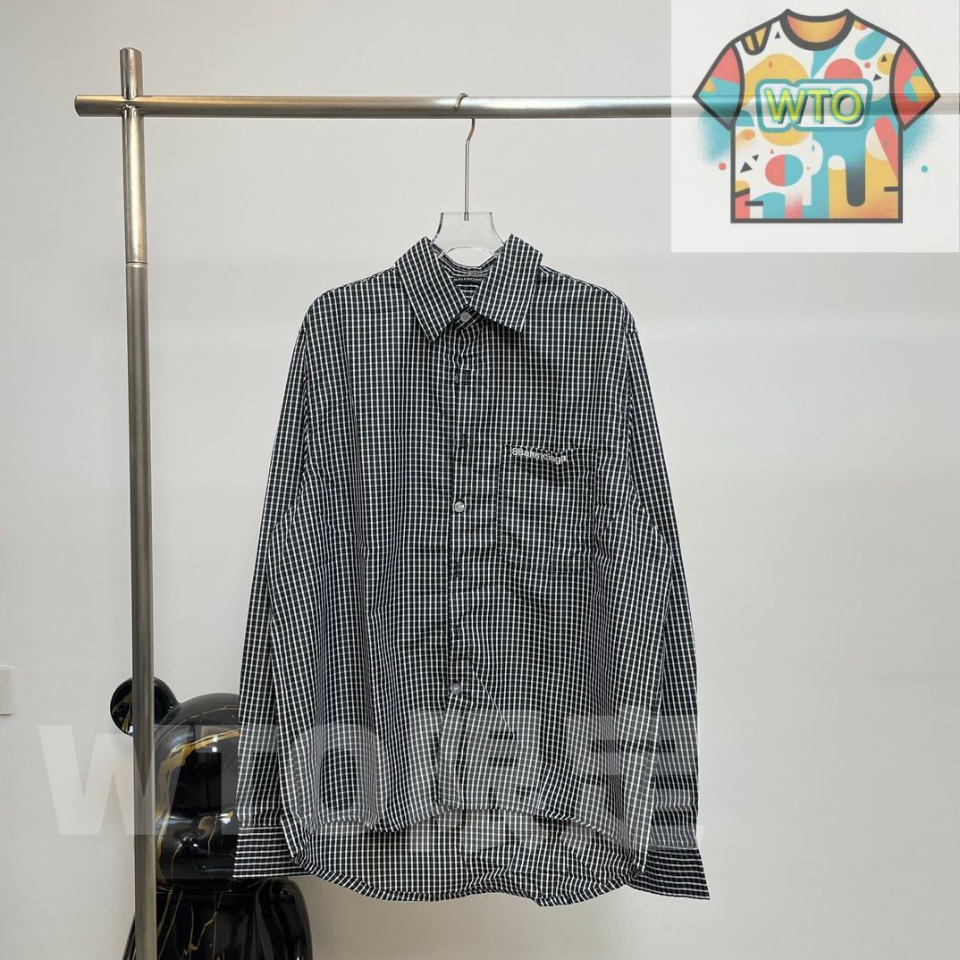 WTO通販 Balenciaga 春夏 グリッドシャツジャケット -WTO輸入-NXI96