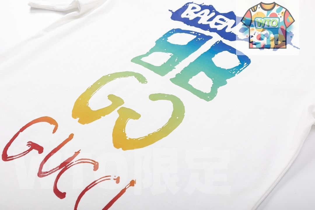  WTO通販 GUCCI コラボ グラフィティプリントTシャツ WTO輸入 RMJ 90 Tシャツ アパレル キャラクターグッズ