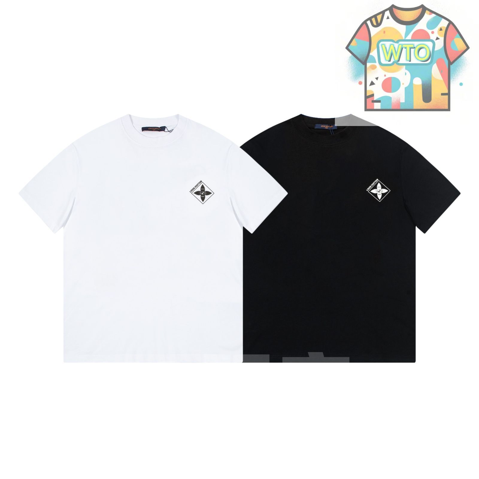  WTO通販 Louis Vuitton モノグラムクローバーTシャツ WTO輸入 CRU 94 Tシャツ アパレル キャラクターグッズ
