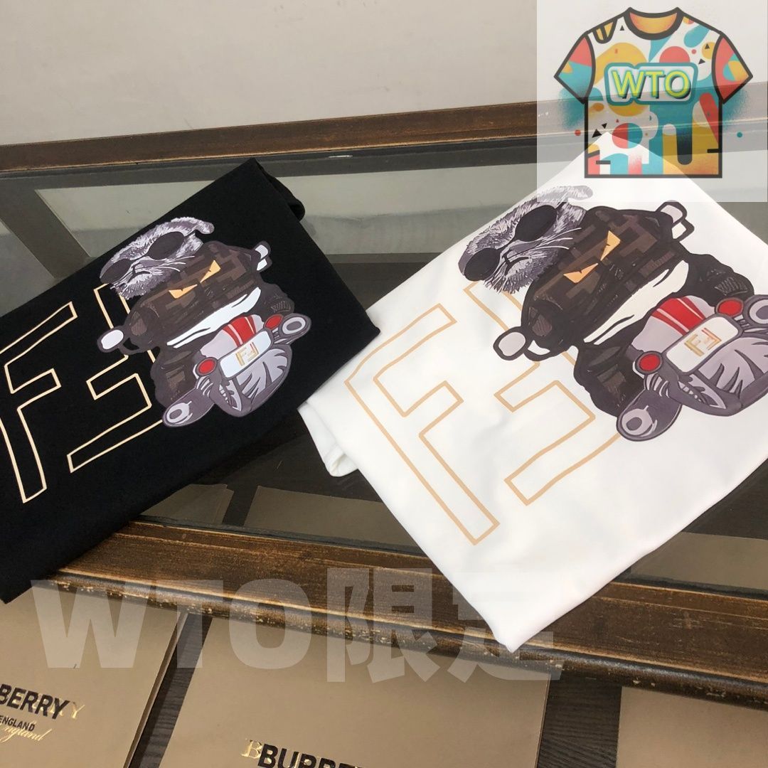 WTO通販 FENDI 春夏 ロゴプリントTシャツ WTO輸入 EGV 82