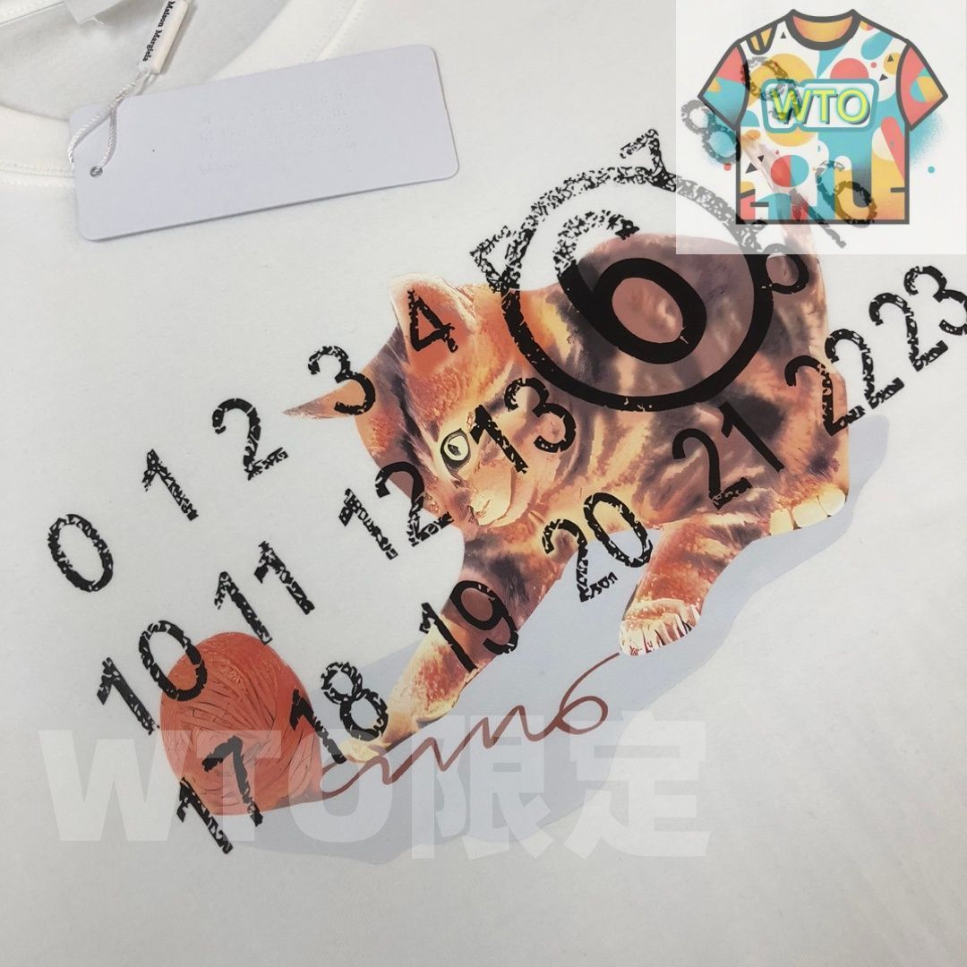  WTO通販 Margiela 春夏 ロゴプリントTシャツ WTO輸入 QFI 12 Tシャツ アパレル キャラクターグッズ