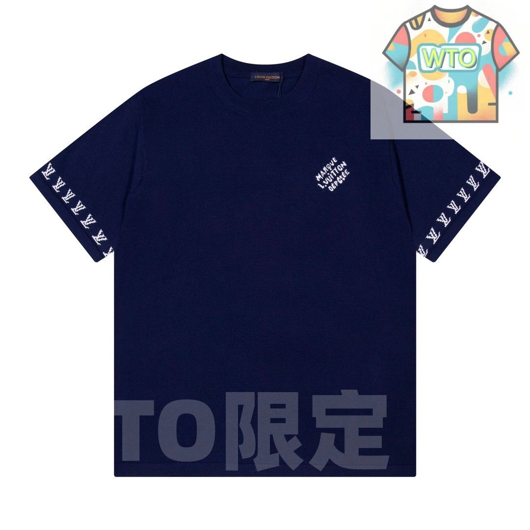 WTO通販 LV ロゴジャカード ニットTシャツ -WTO輸入-UCJ 36