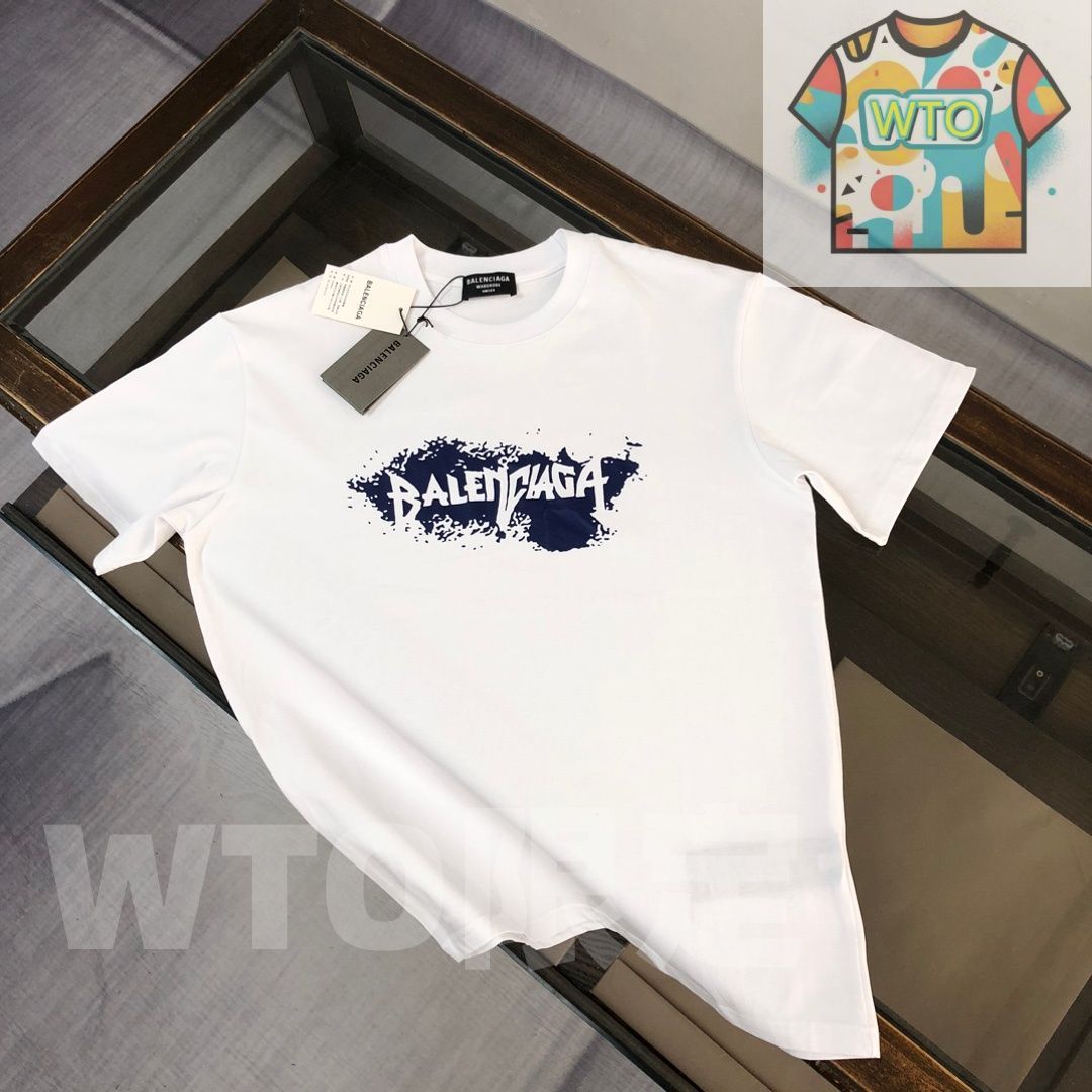 WTO通販 BALENCIAGA 春夏 ロゴプリントTシャツ -WTO輸入-CVI58
