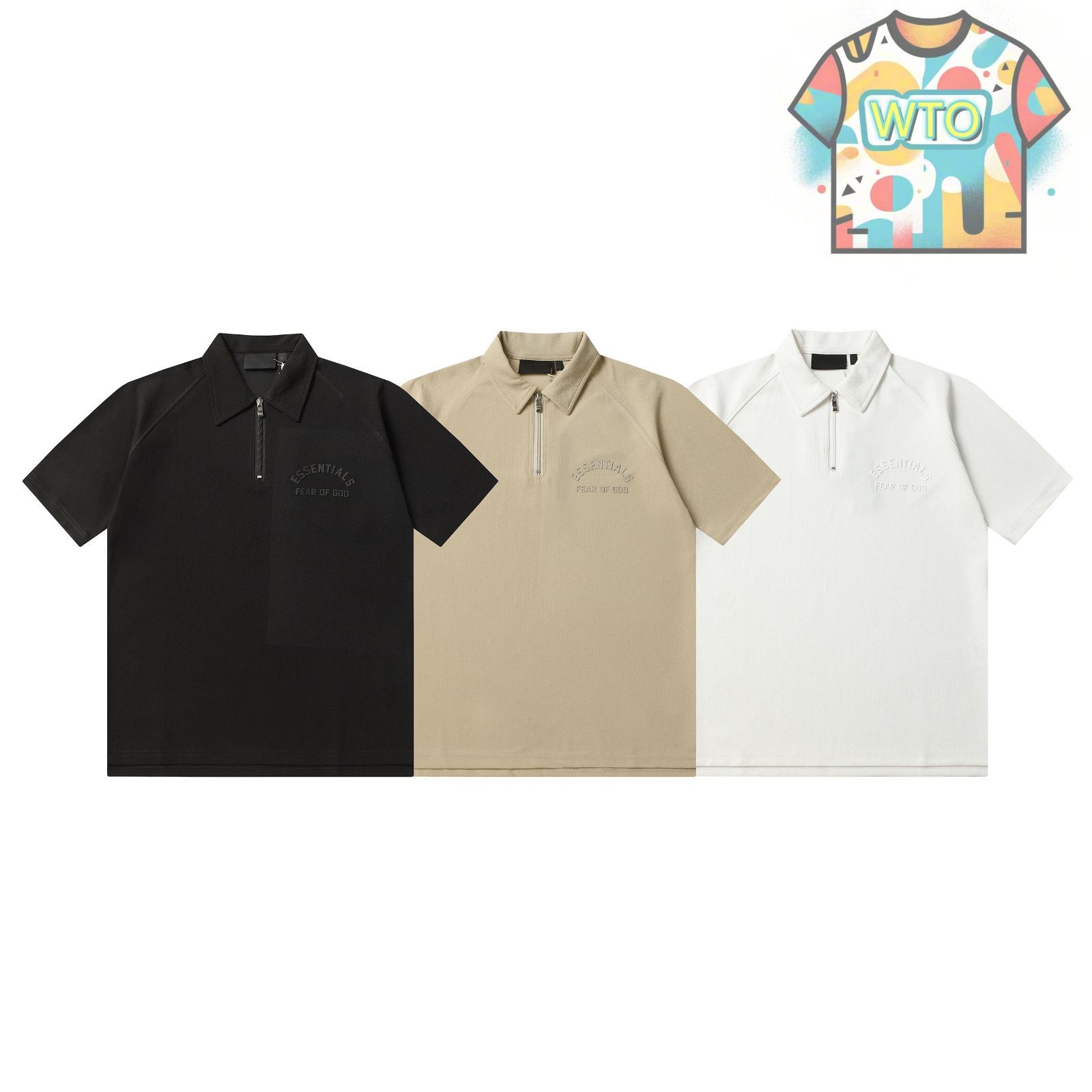 シリコンフラワープリントポロTシャツ WTO輸入