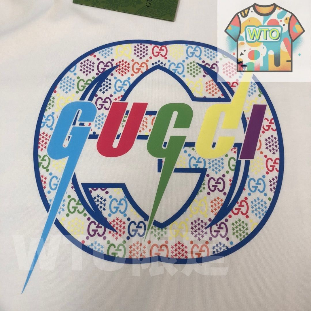  WTO通販 GUCCI 春夏 ロゴプリントTシャツ WTO輸入 VRL 35 Tシャツ アパレル キャラクターグッズ