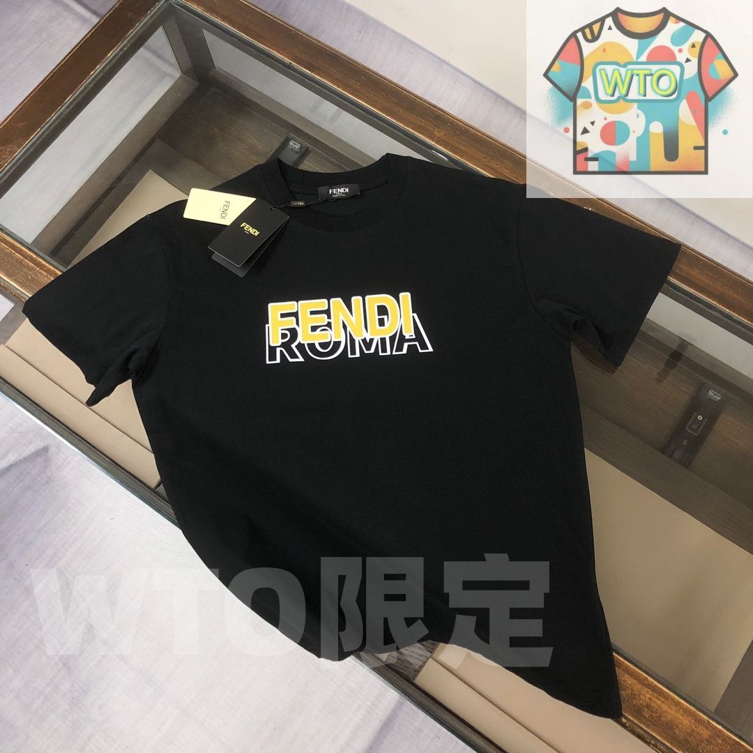 WTO通販 FENDI クルーネックTシャツ - 高品質コットンで快適な着心地 -WTO輸入-JLF06