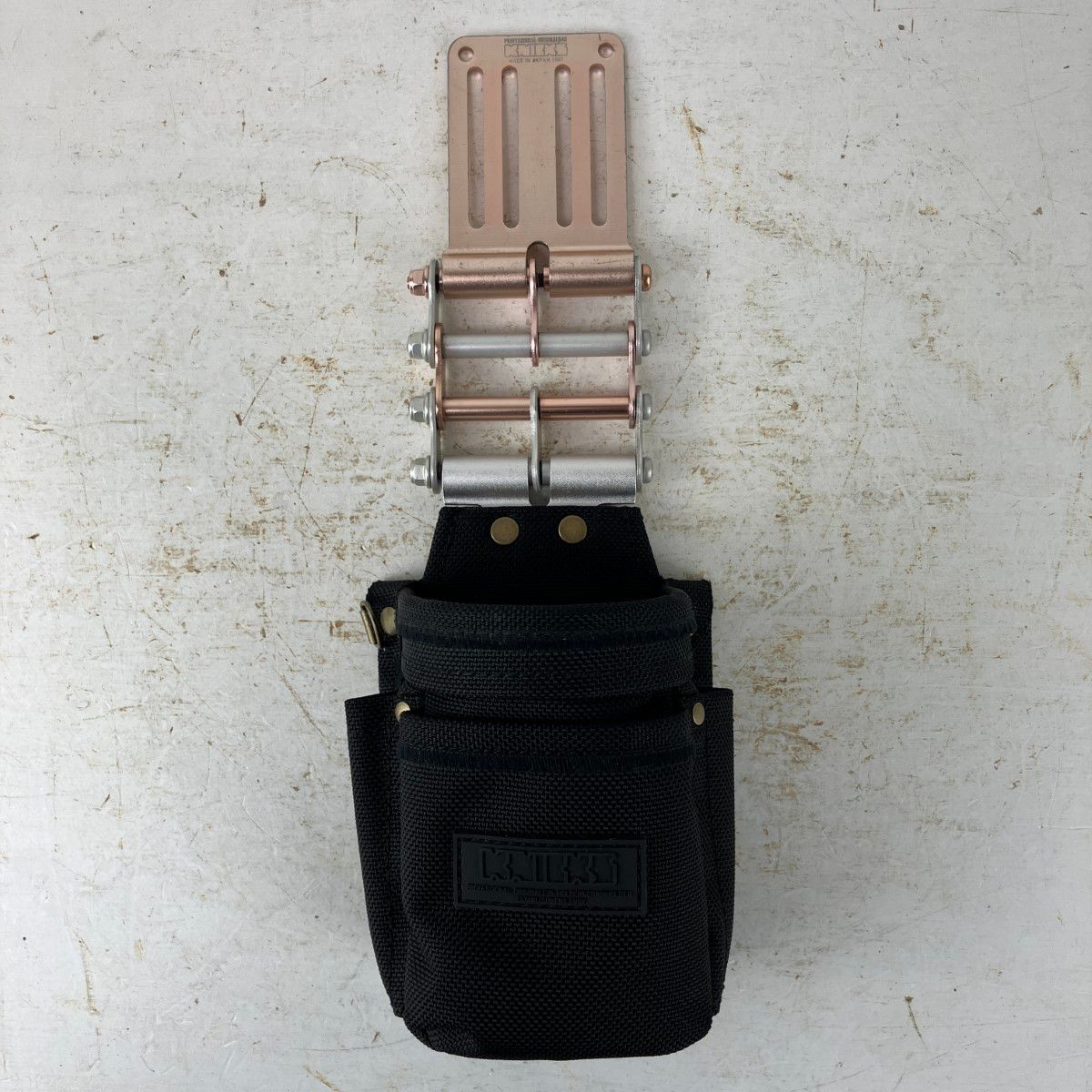 ЗЗKNICKS コーデュラバリスティック生地アルミ補強VA小物腰袋 アルミベルトループ付 BA-202VADX ALU-15