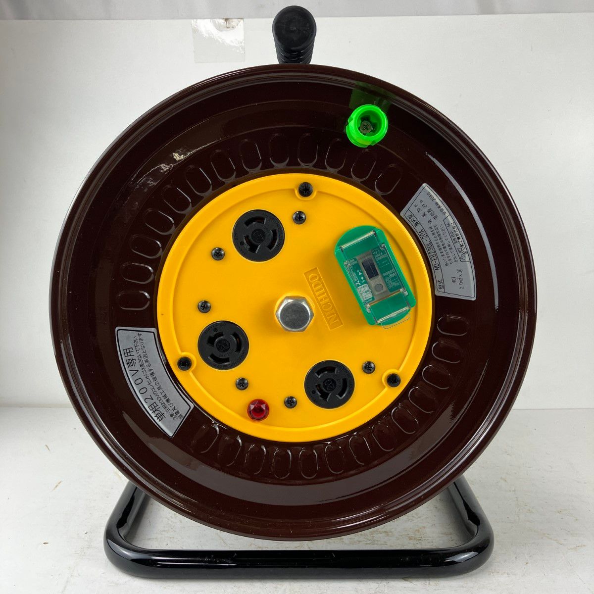 ЗЗNICHIDO 日動 単相200v 30m コードリール ドラム ND-EB230L-20A ブラウン