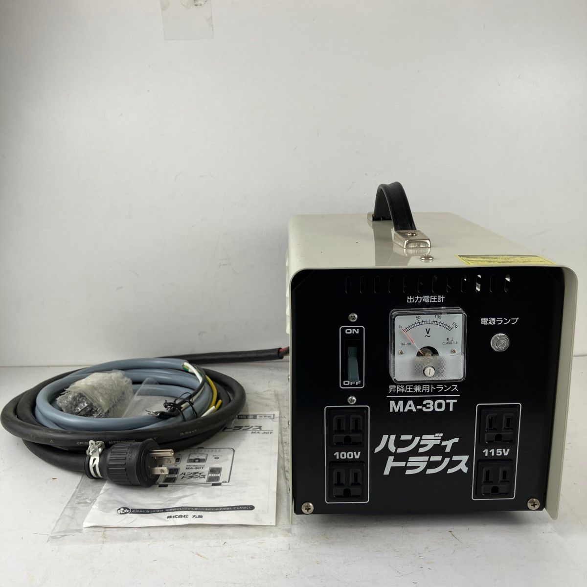 ЗЗMARUMASA 100v 200v 昇降圧兼用 変圧器 トランサ― MA-30T アイボリー