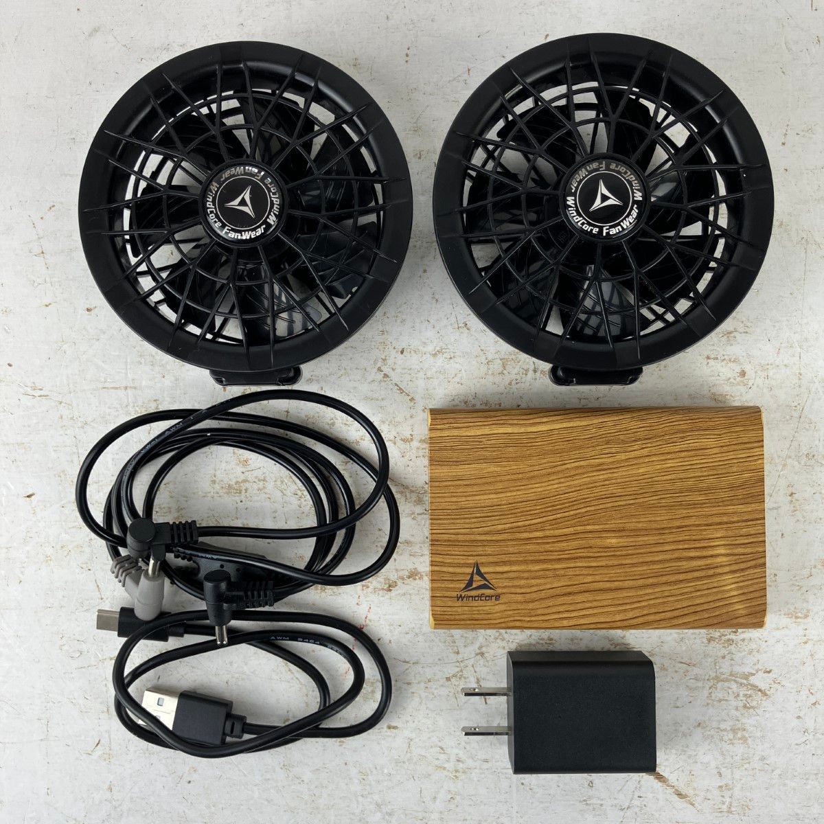 ЗЗWindcore 18.6v 6700mAh バッテリー ファンセット WZ4450 WZ4550 ウッド調