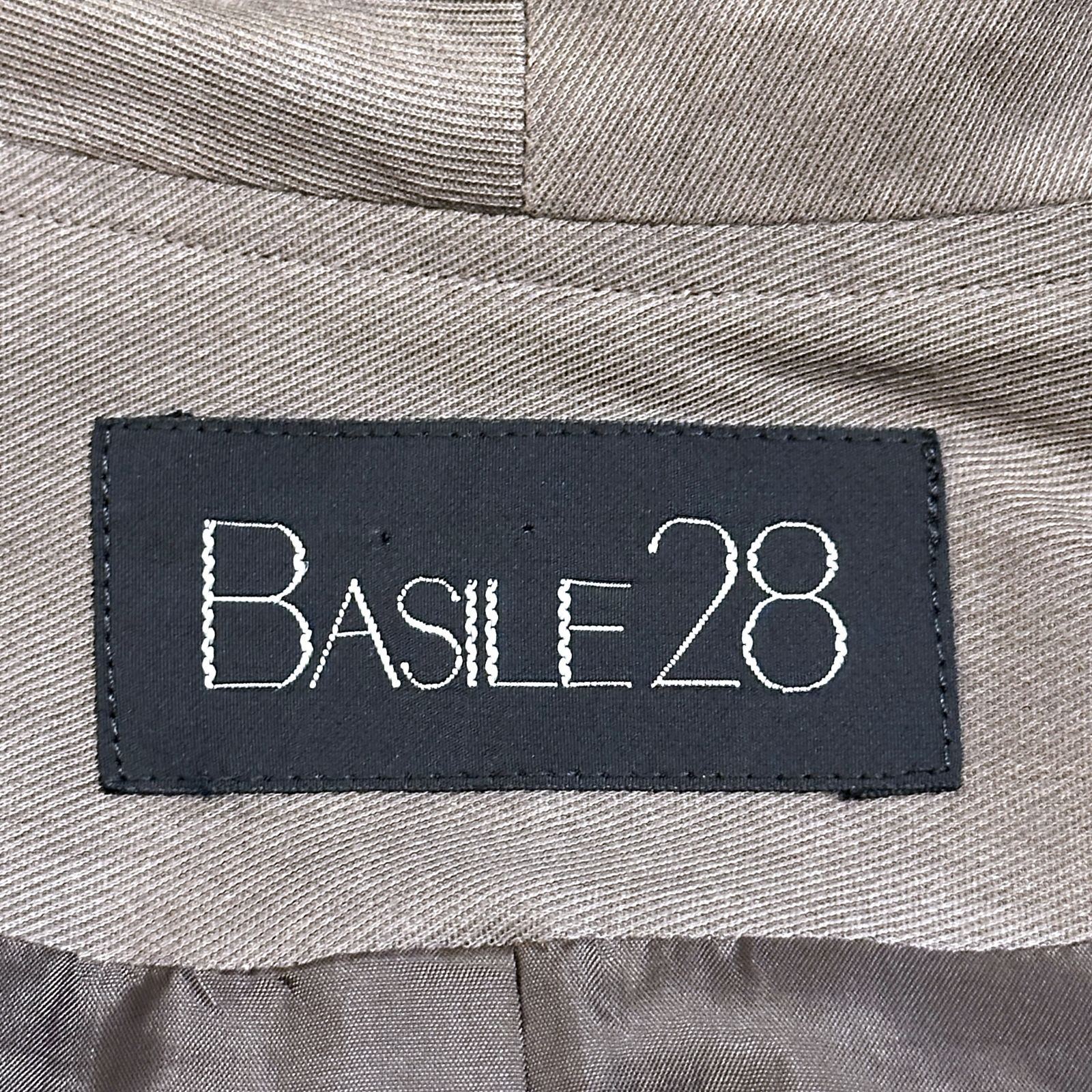  BASIL 28 ノースリーブカーディガン カーキ サイズ9 ak 661 タンクトップ トップス