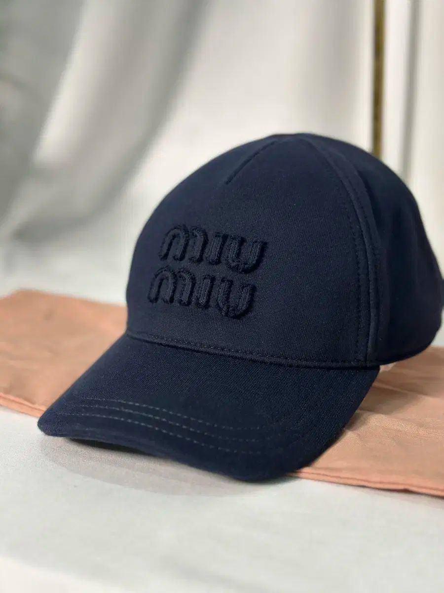 級 MIU MIU デニム ベースボール キャップ M