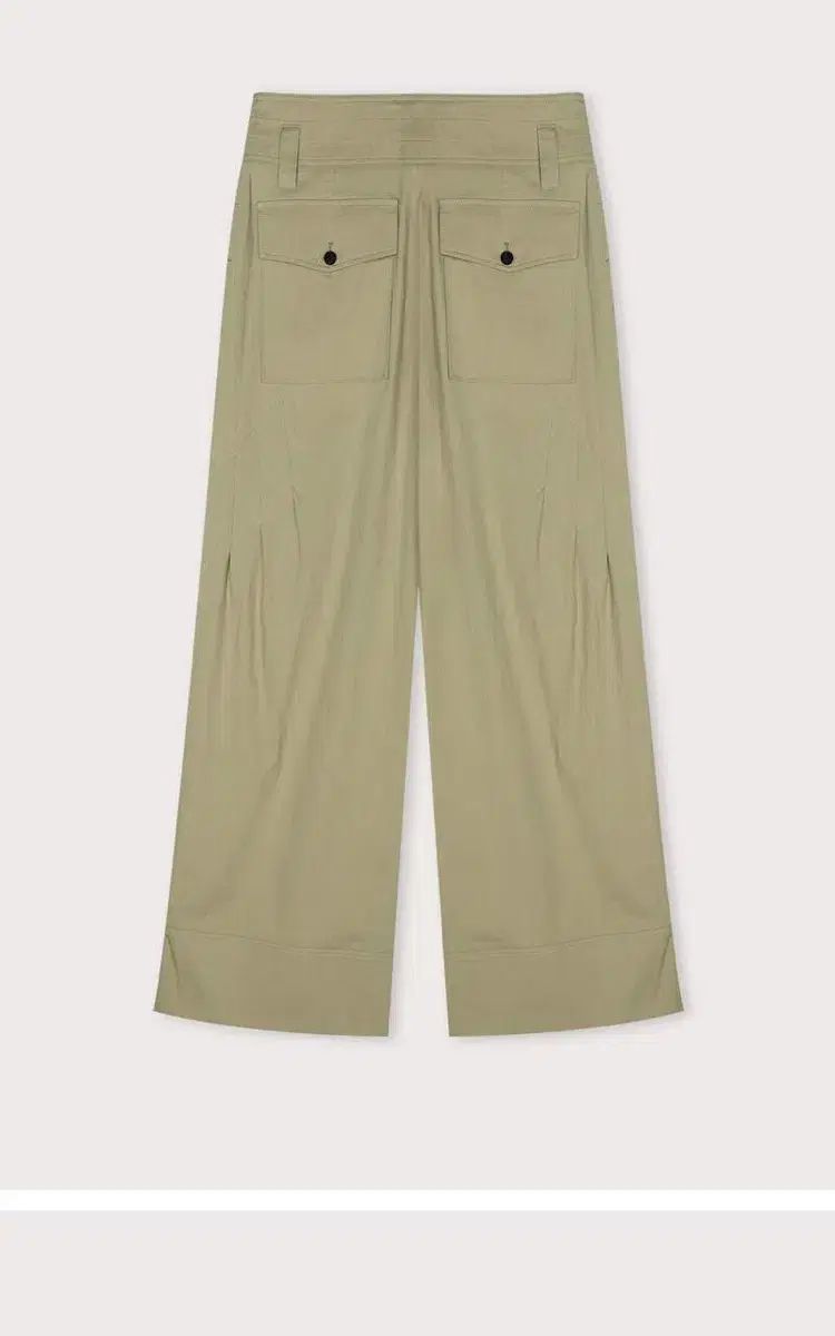 エートス ツーポケット ワイド パンツ カーキ ベイビー s