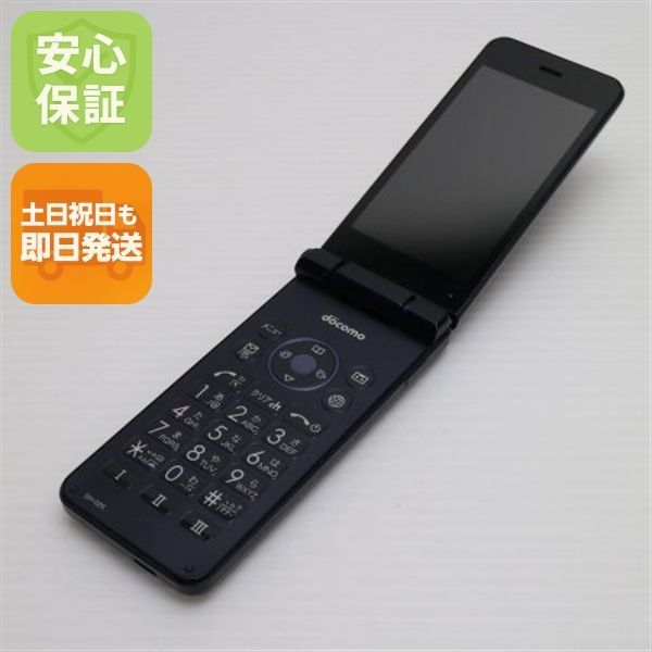 ブラック携帯電話本体 超美品 SH-02K ブラック スマホ 本体 白ロム 土日祝発送OK 00000