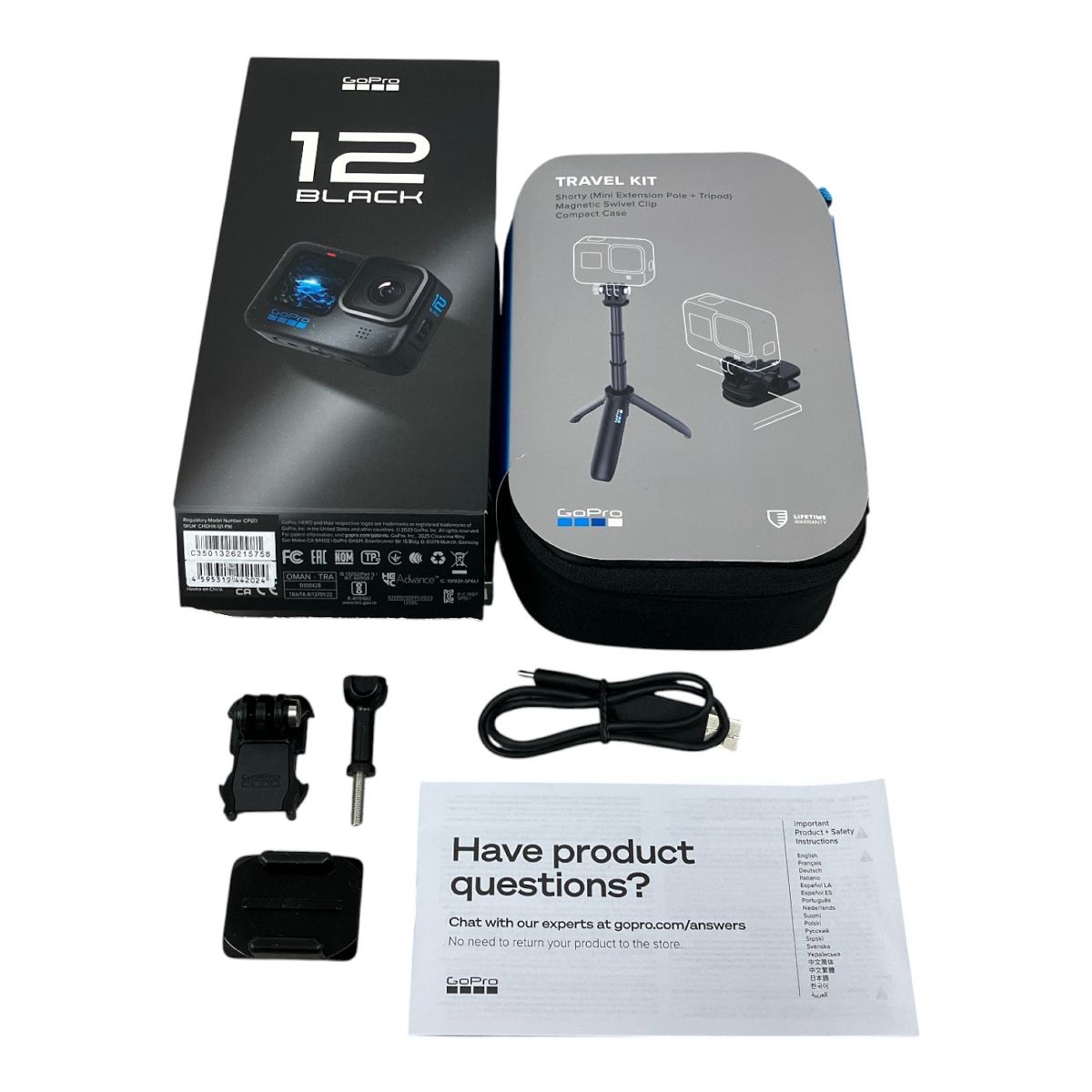 GoPro HERO 12 BLACK アクションカメラ ゴープロ トラベルキット付き M10613405