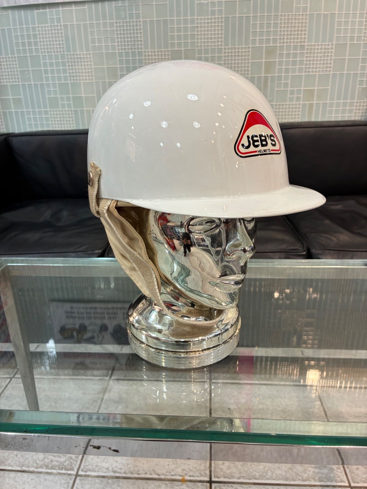 クラシックカーヘルメット JEB S MILLE MIGLIA 耳当てキャンバス