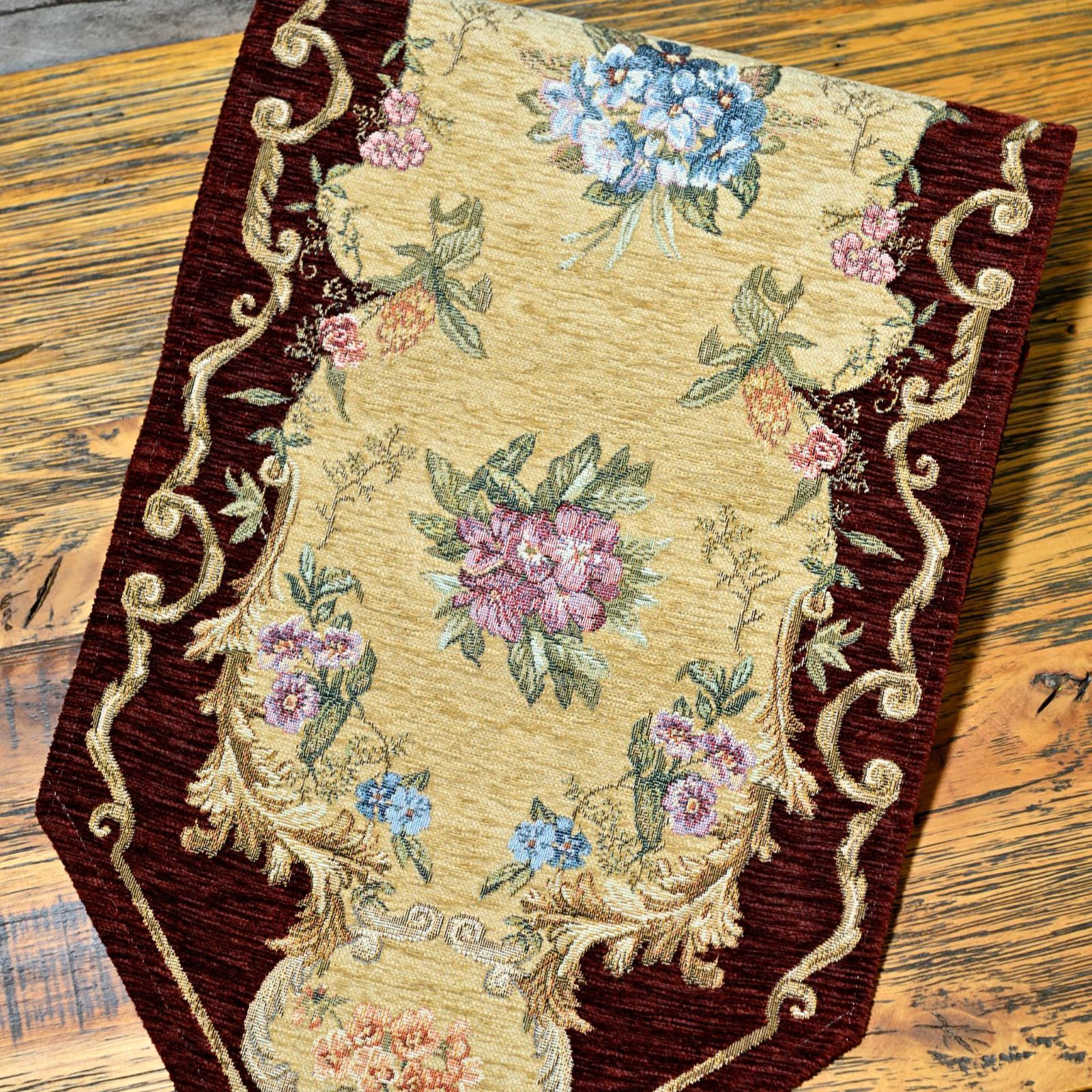 ゴブラン織り タッセル付きテーブルセンターマット