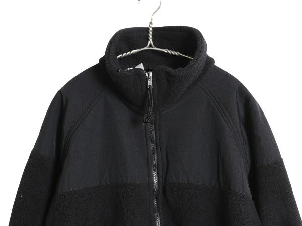 00s 米軍実物 ECWCS GEN2 フルジップ フリース ジャケット メンズ M 03年製 ミリタリー アーミー ブルゾン 軍物 黒 ポーラテック