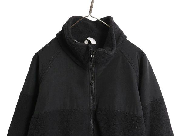 米軍実物 ECWCS GEN2 フルジップ フリース ジャケット メンズ L ミリタリー アーミー ブルゾン 軍物 黒 無地 ポーラテック ハイネック