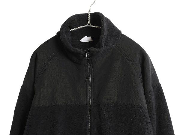 米軍実物 ECWCS GEN2 フルジップ フリース ジャケット メンズ M ミリタリー アーミー ブルゾン 軍物 黒 無地 ポーラテック ハイネック