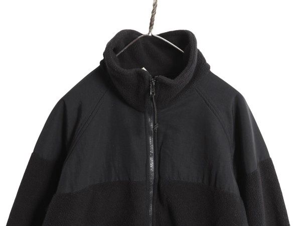 00s 米軍実物 ECWCS GEN2 フルジップ フリース ジャケット メンズ M 03年製 ミリタリー アーミー ブルゾン 軍物 ポーラテック 黒