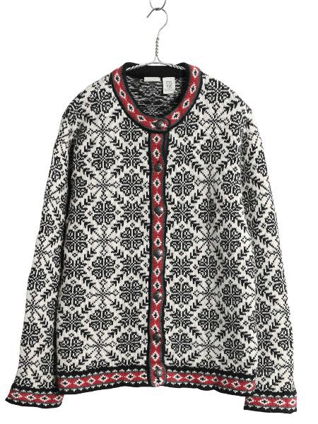 【お得なクーポン配布中!】 00s エルエルビーン ノルディック ニット カーディガン レディース M / オールド アウトドア メリノ ラム ウール セーター 前開き 羽織り