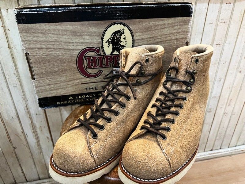 !!定番人気モデル CHIPPEWA チペワ 5 LACE TO TOE SAND SUEDE 91073 5インチブーツ サンドスウェード メンズ ブーツ 8.5EE