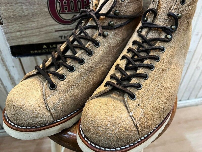 !!定番人気モデル CHIPPEWA チペワ 5 LACE TO TOE SAND SUEDE 91073 5インチブーツ サンドスウェード メンズ ブーツ 8.5EE