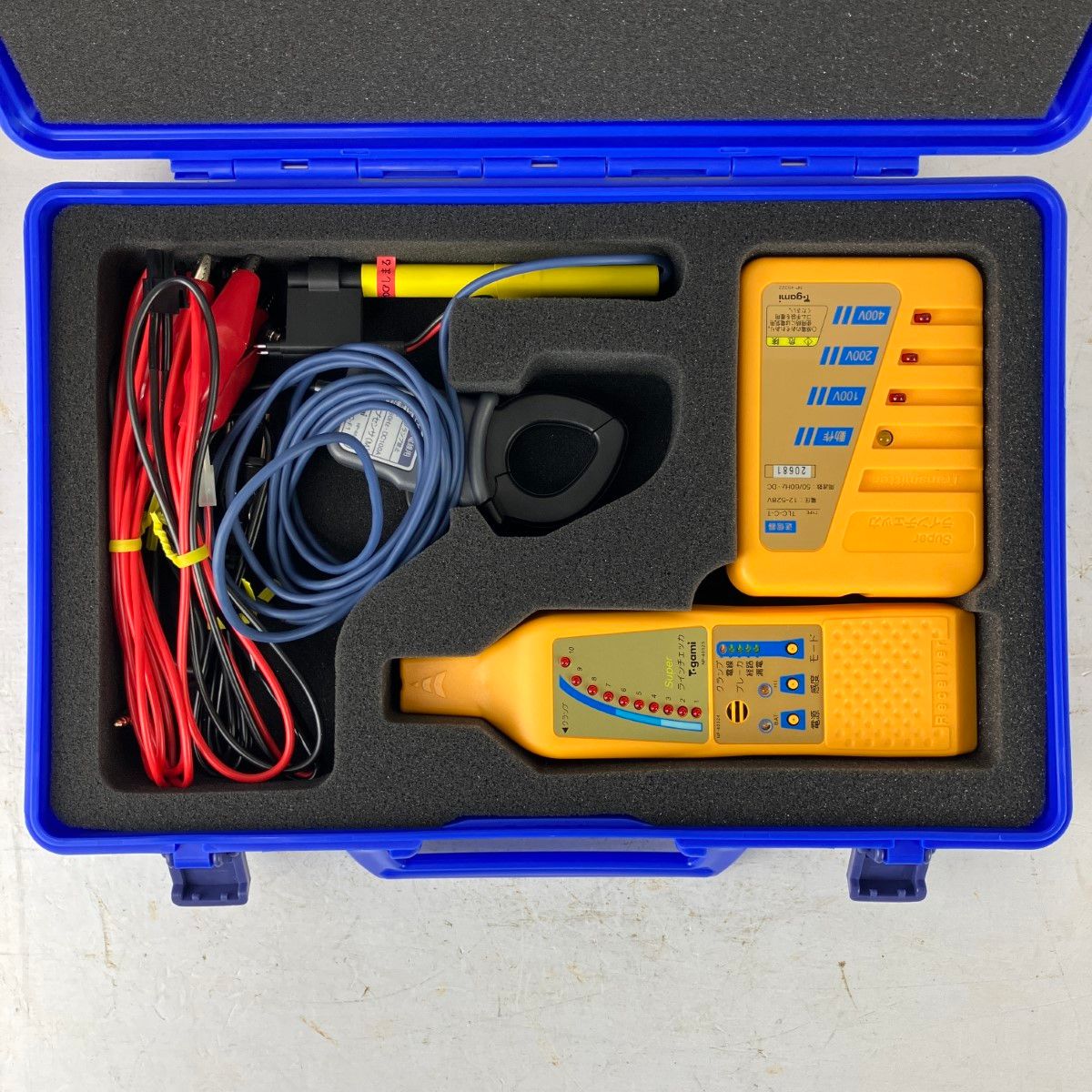 ЗЗ戸上電機 Super ラインチェッカ 低圧配線路探査器 ケース付 TLC-C-R イエロー