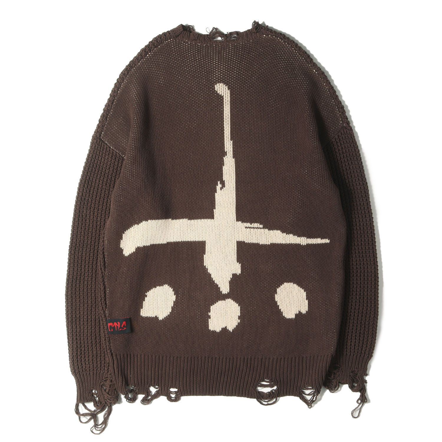 cvtvlist （カタリスト）ニット　ブラウン CVTVLIST カタリスト ニット 茶 ブラウン サイズ:FREE | クラッシュ