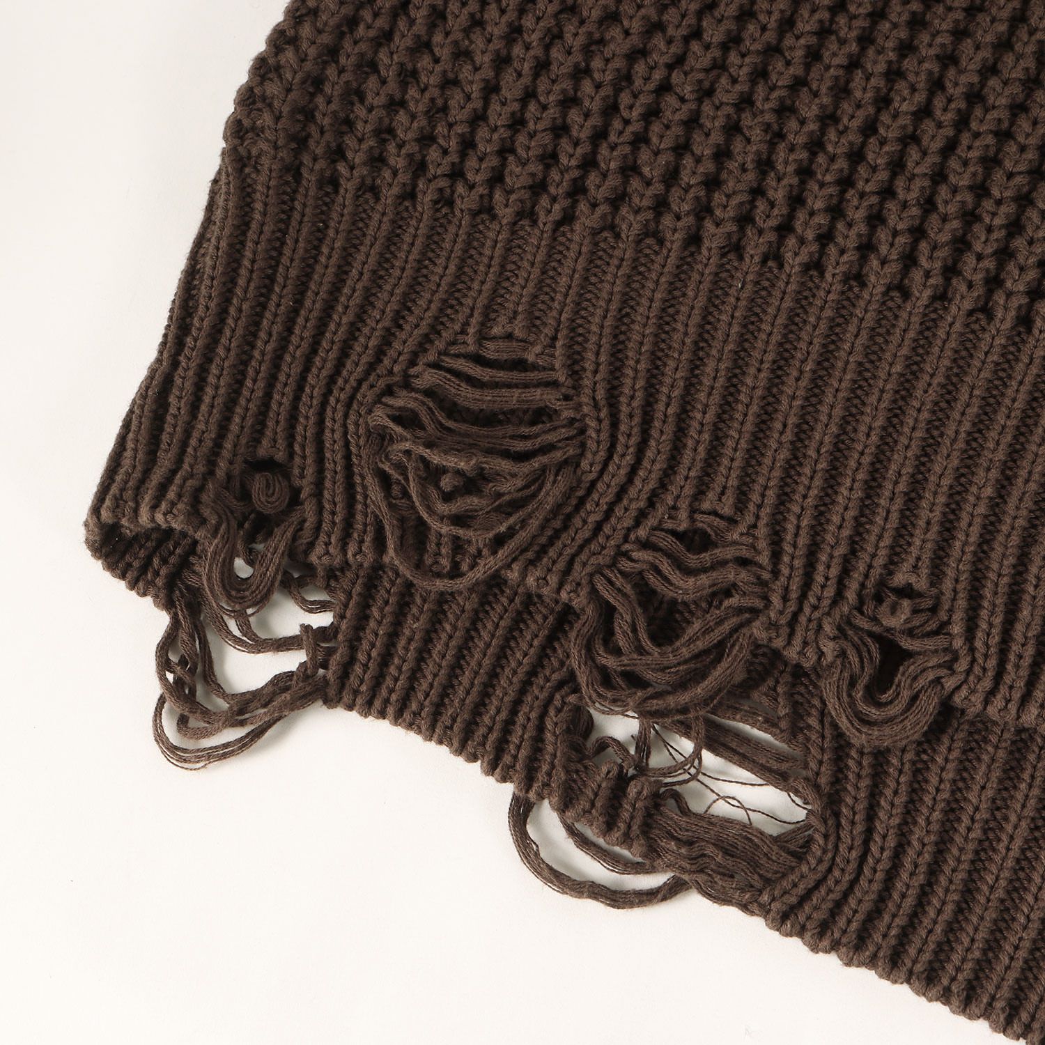 CVTVLIST カタリスト ニット 茶 ブラウン サイズ:FREE | クラッシュ