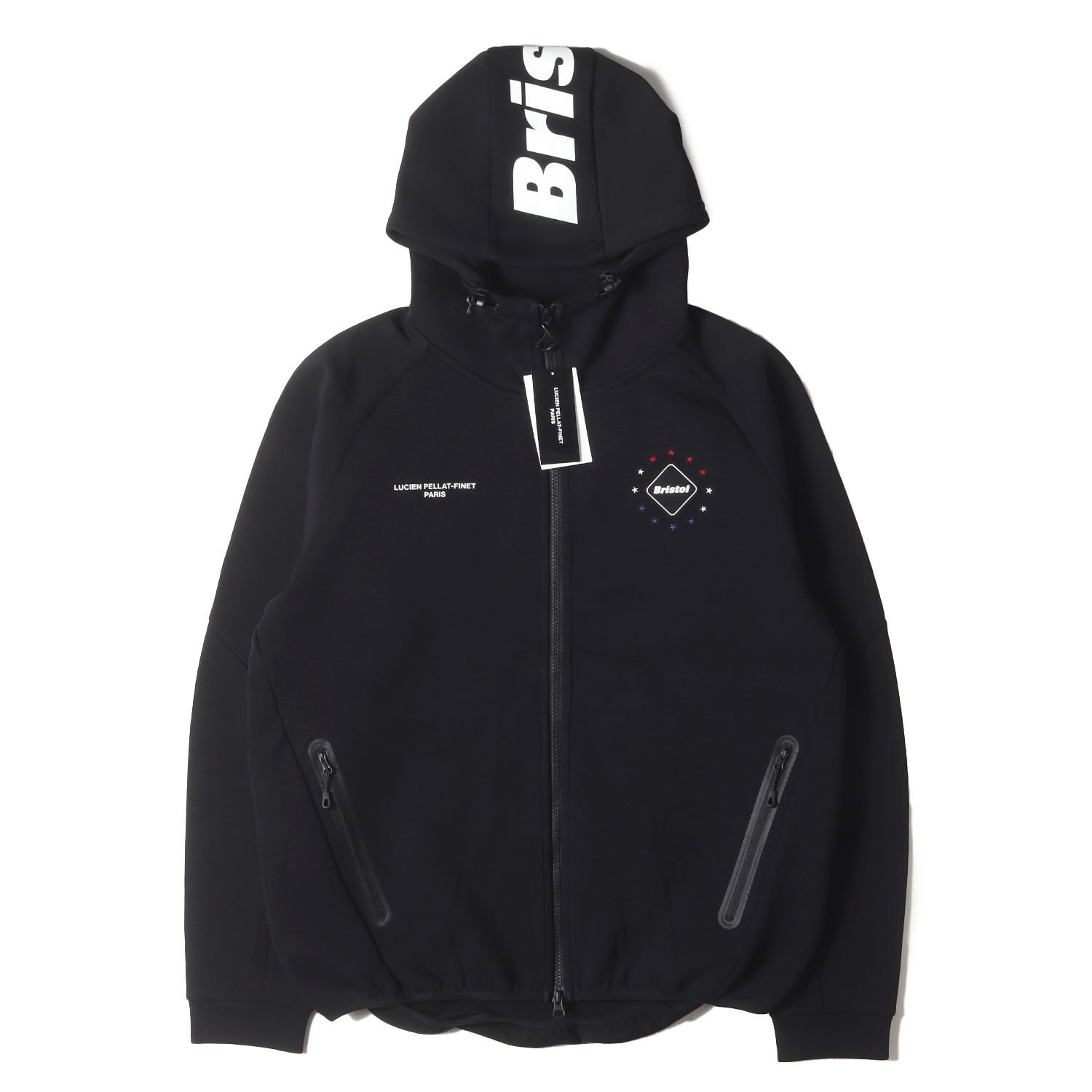 4658【美品】エフシーレアルブリストル　ジップアップパーカー　黒　S 新品】F.C.Real Bristol エフシーレアルブリストル パーカー 黒