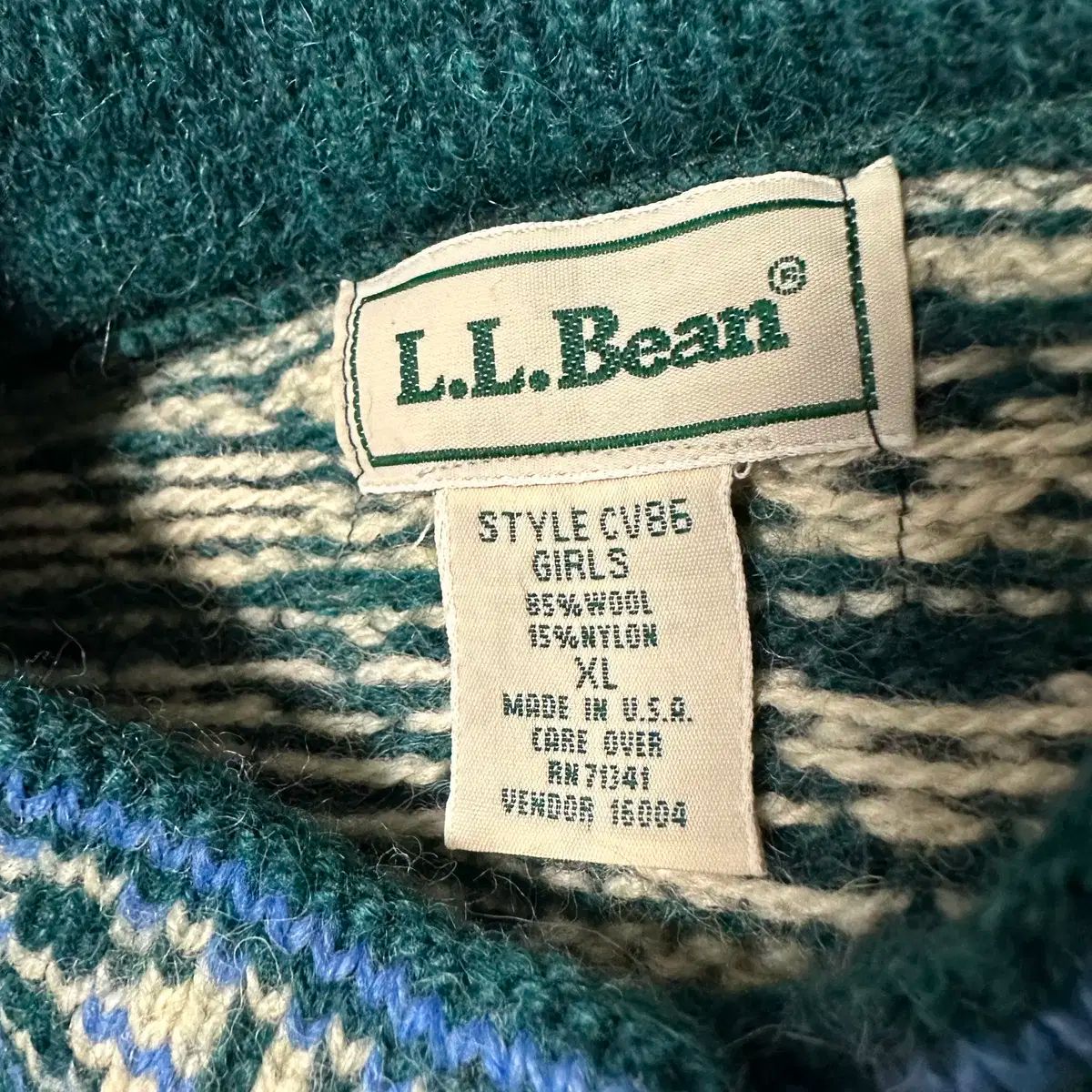  L.L.Bean ウールセーター カーディガン 長袖 カーディガン ボレロ アンサンブル