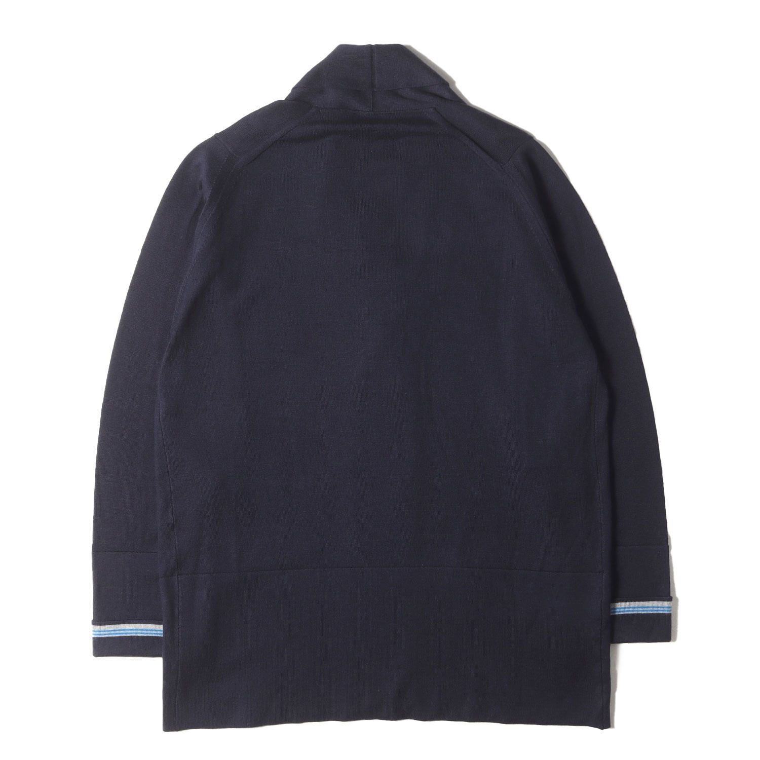 ジョンスメドレーのネイビー カーディガン （未使用品） JOHN SMEDLEY（ジョンスメドレー） Vネックカーディガン ネイビー - ZABOU