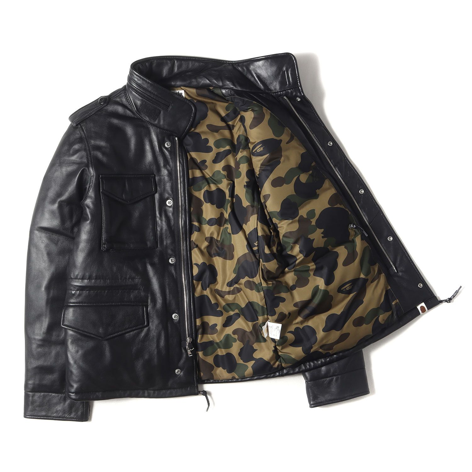 A BATHING APE ア ベイシング エイプ ジャケット 黒 ブラック サイズ:M