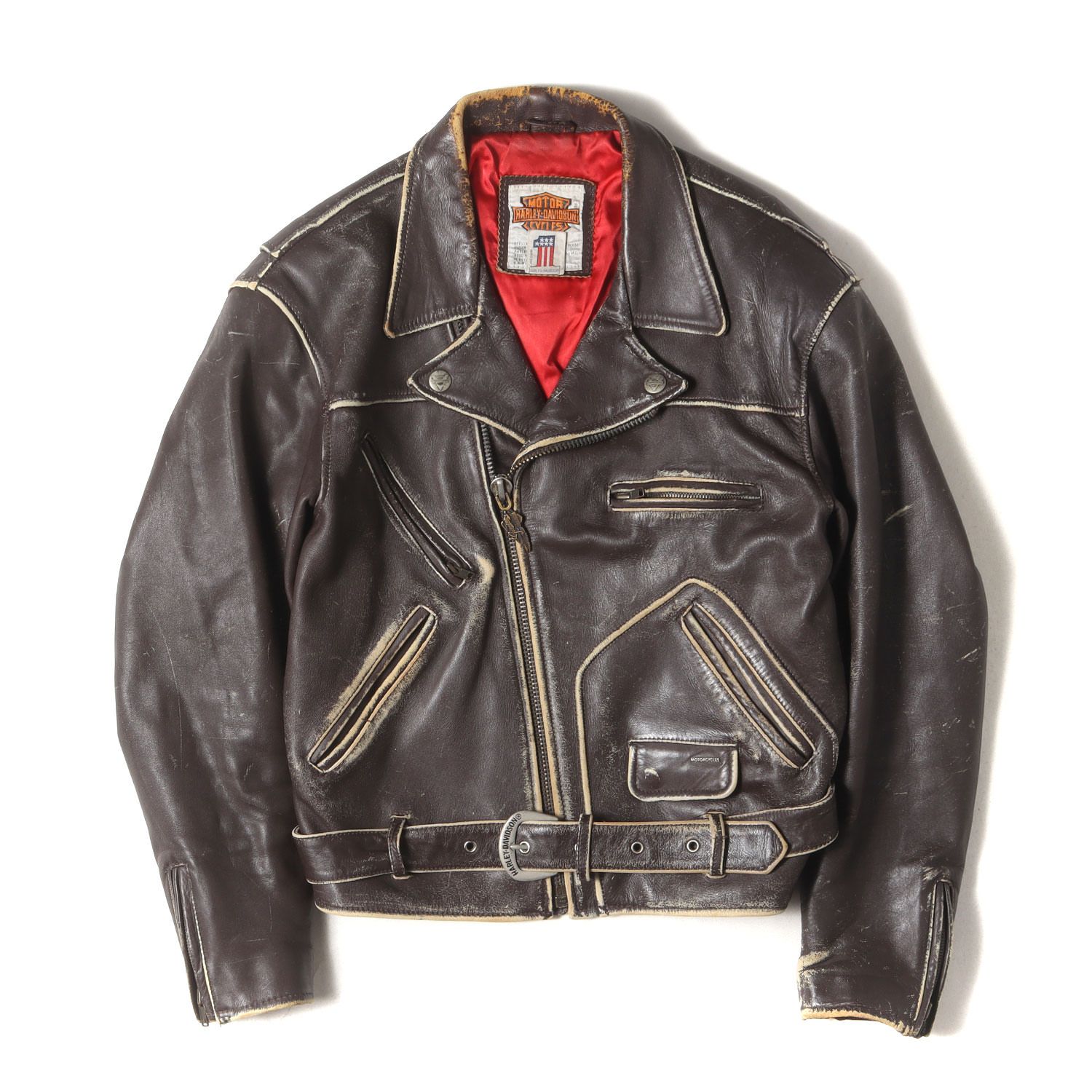 HARLEY-DAVIDSON ハーレーダビッドソン ジャケット ブラウン サイズ:M