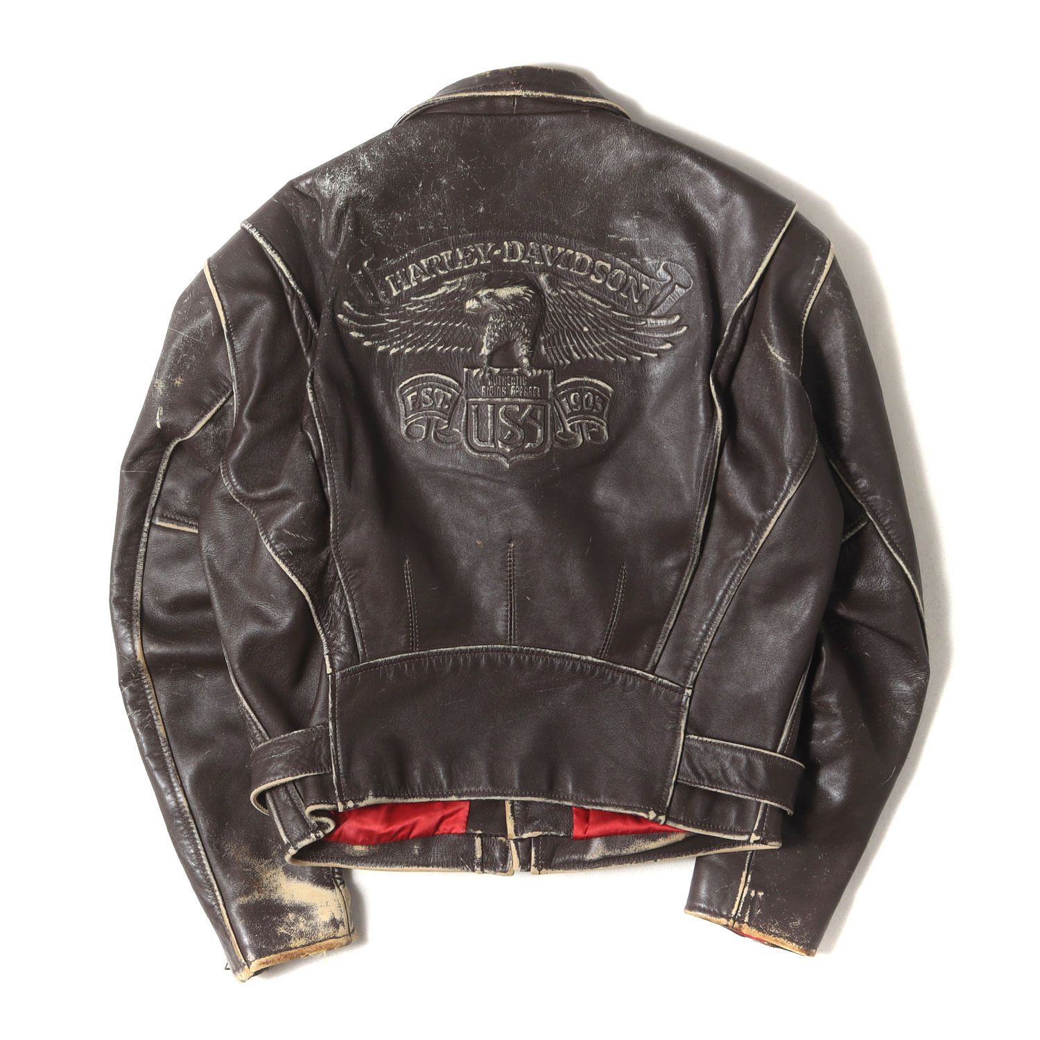 HARLEY-DAVIDSON ハーレーダビッドソン ジャケット ブラウン サイズ:M