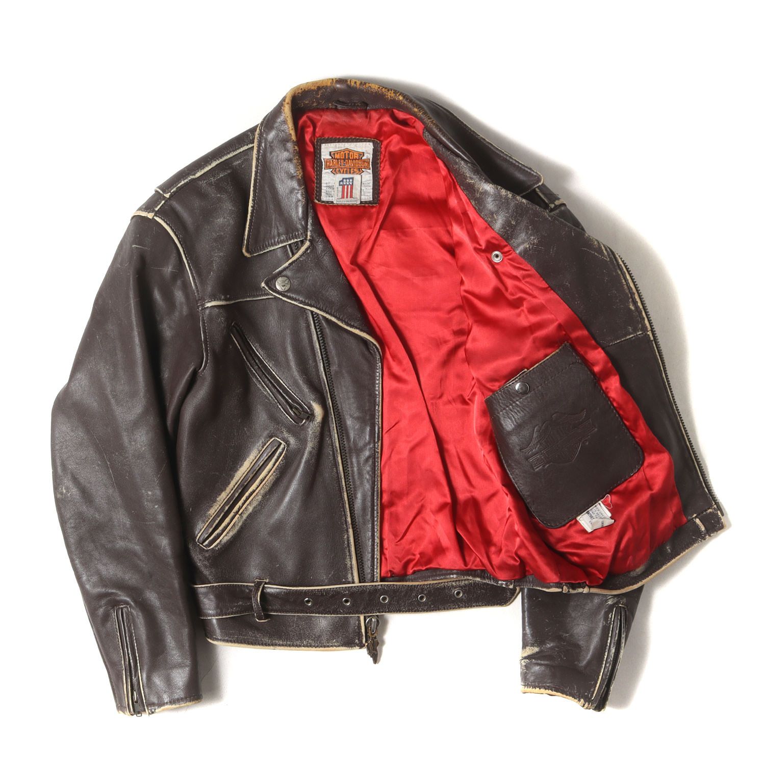 HARLEY-DAVIDSON ハーレーダビッドソン ジャケット ブラウン サイズ:M