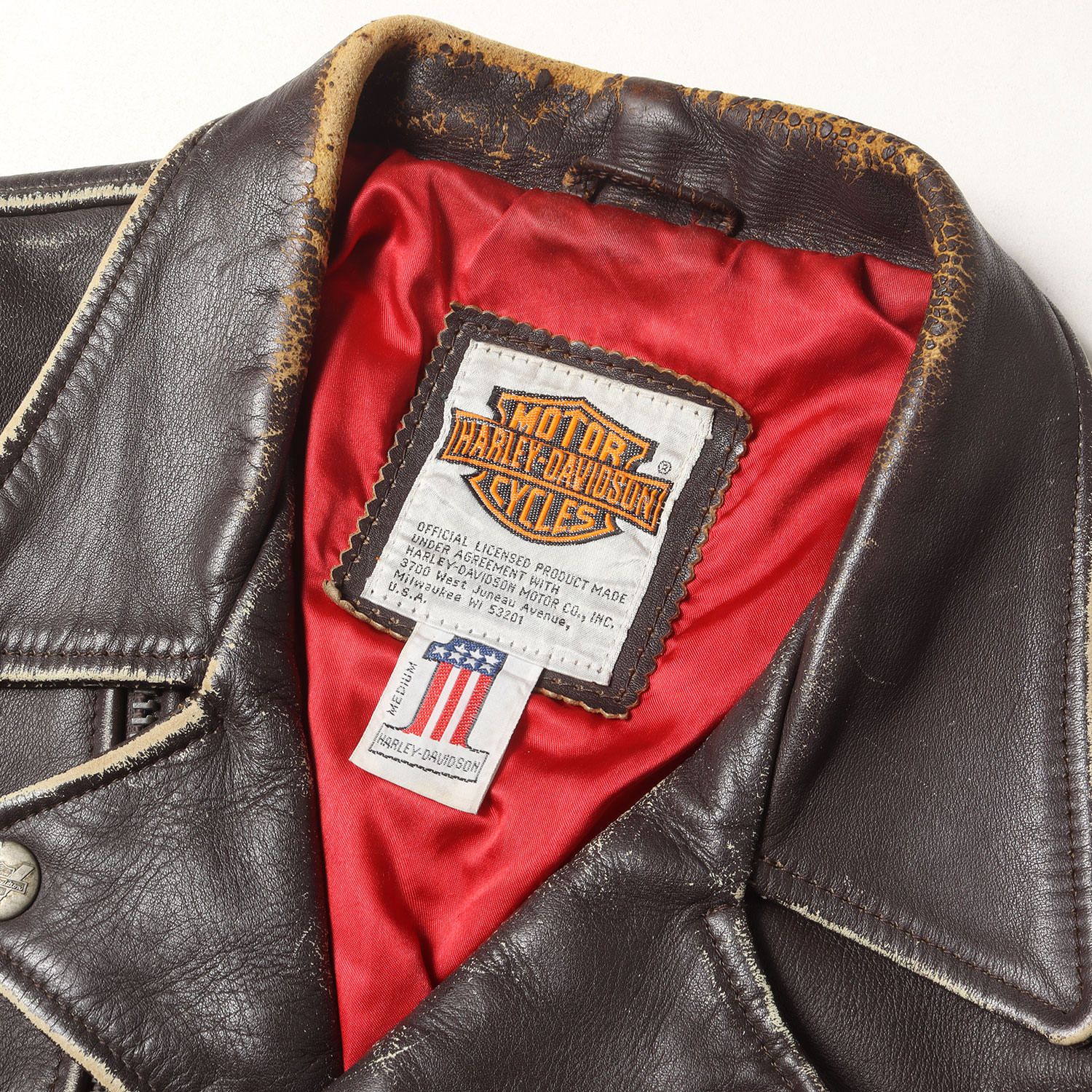 HARLEY-DAVIDSON ハーレーダビッドソン ジャケット ブラウン サイズ:M