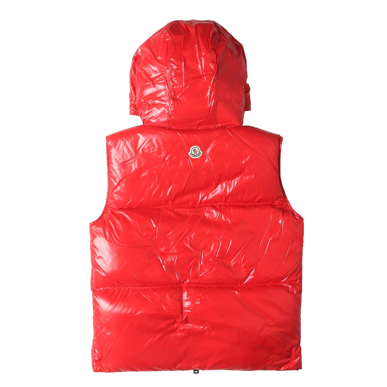美品】MONCLER モンクレール ベスト レッド サイズ:3 | 20AW ロゴ