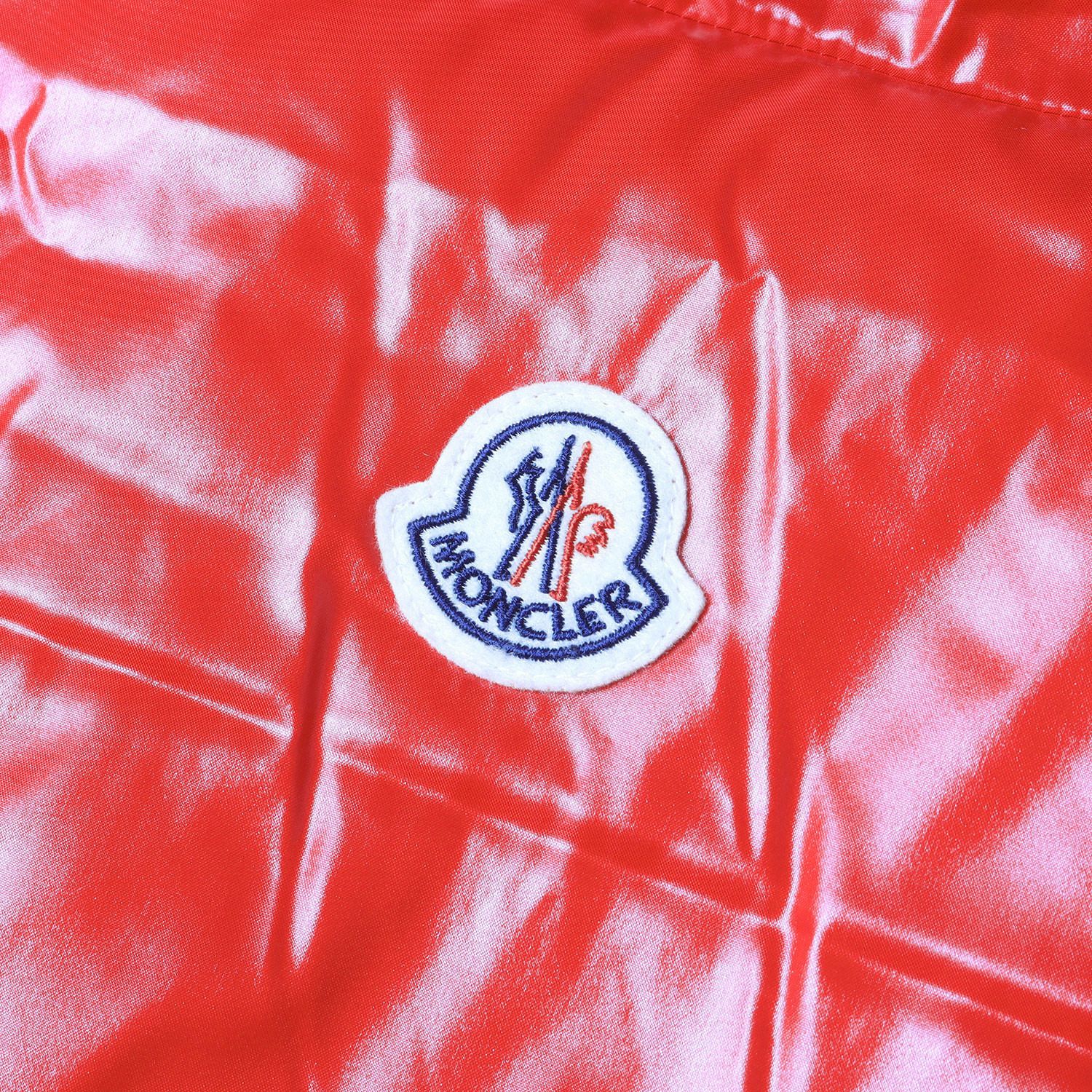 美品】MONCLER モンクレール ベスト レッド サイズ:3 | 20AW ロゴ