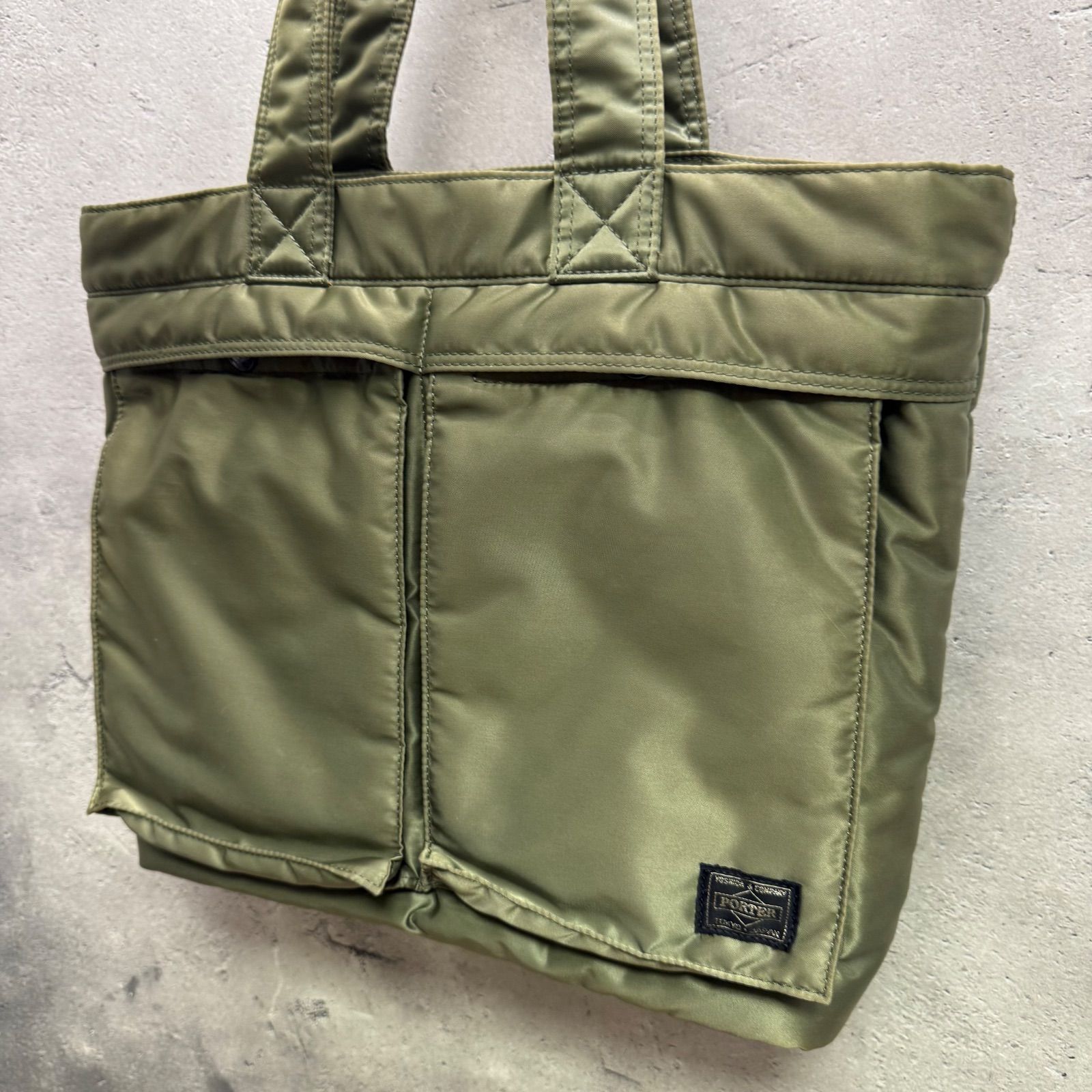 ✨希少 PORTER タンカー トートバッグ ハンドバッグ セージグリーン ✨PORTER ポーター TANKER タンカー トートバッグ セージグリーン 新