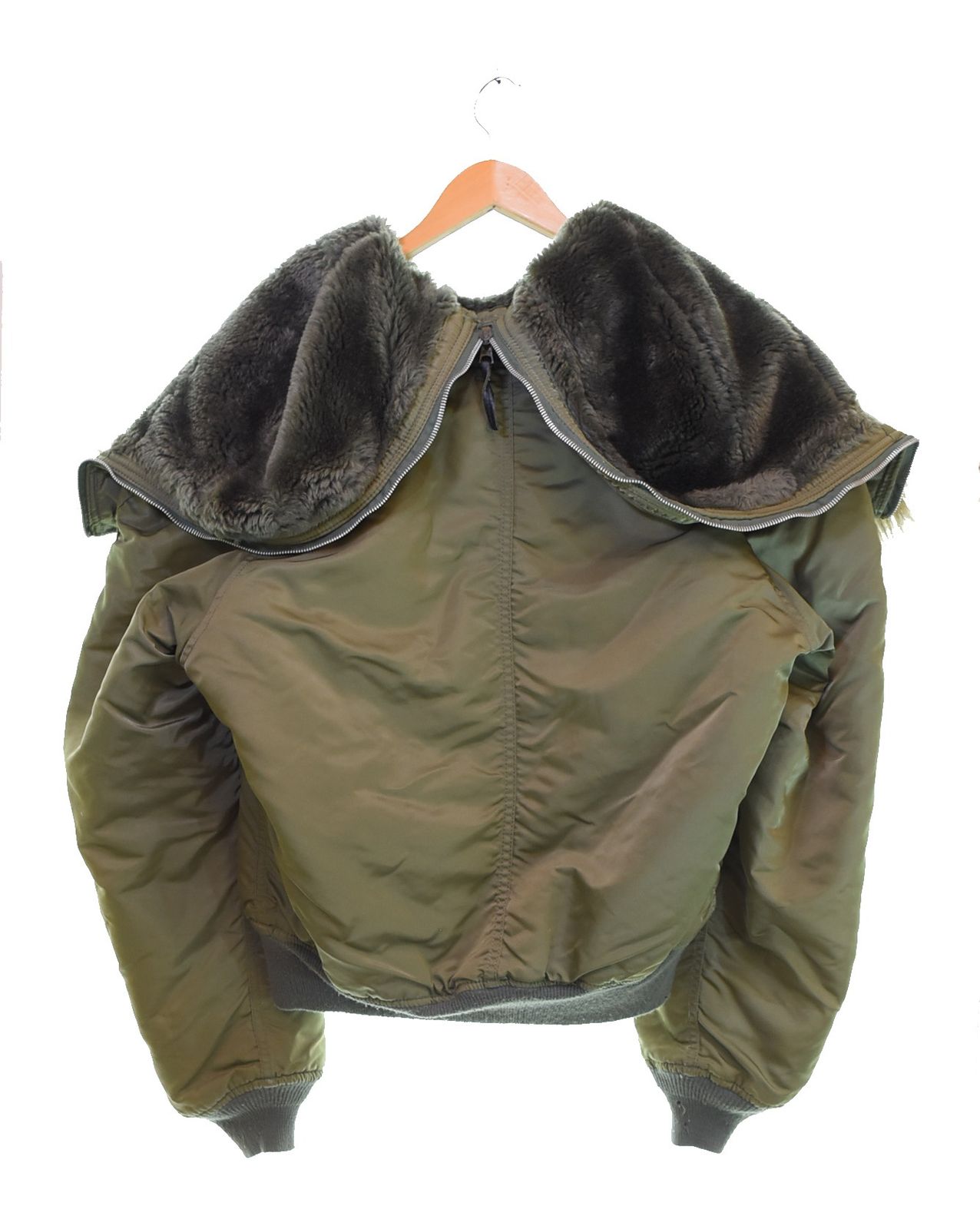 アルファ ALPHA 90s N-2B フライトジャケット Made in USA 90 s 短丈 ボックスシルエット Y2K 1615-573-8335 ジャケット カーキ Lサイズ 103MT-3352